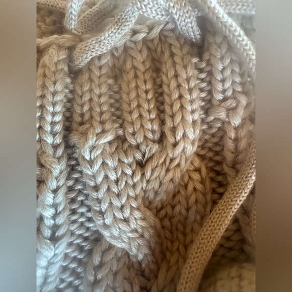 VTG Soft Surroundings Women’s XS Cable knit Velour Sweater Classic Cozy Winter - Picture 8 of 9